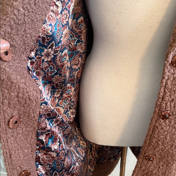 Idyllwind Brown Teddy Jacket with Pearl Details. Large - Picture 6 of 7